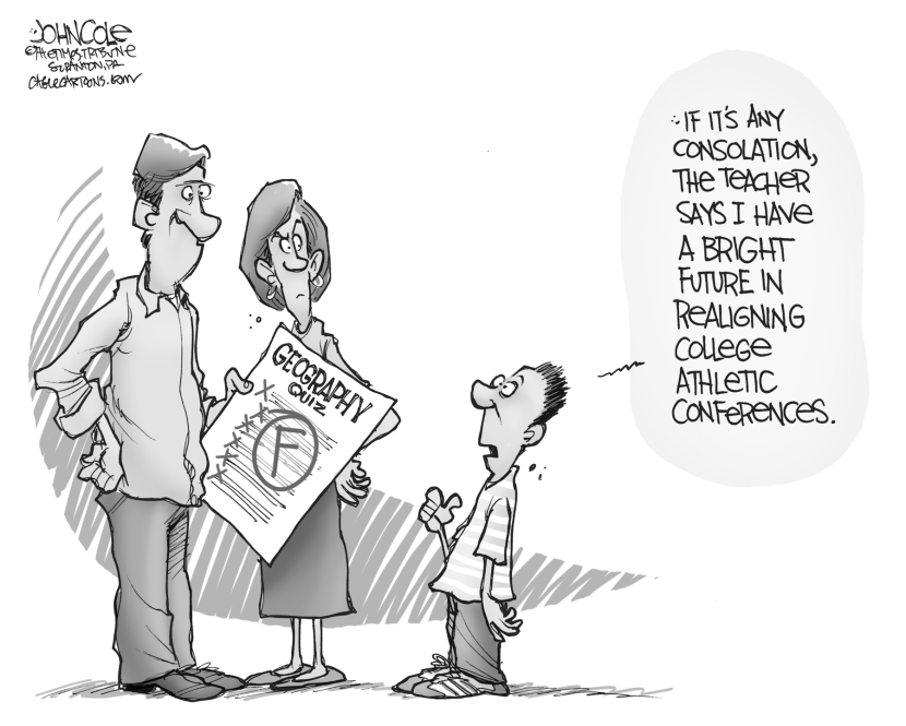 College conference realignment BW
