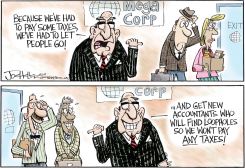 PAYING TAXES by Joe Heller