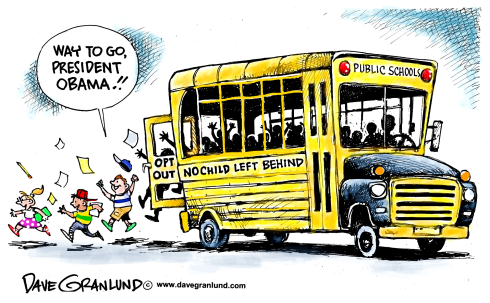  NO CHILD LEFT BEHIND WAIVER by Dave Granlund