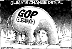 GOP CLIMATE CHANGE DENIAL by Monte Wolverton