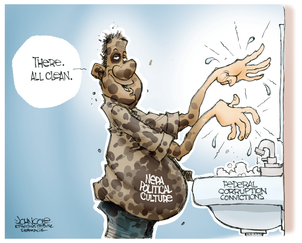 LOCAL PA -- NE PA political corruption COLOR