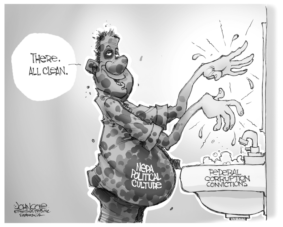 LOCAL PA -- NE PA political corruption BW