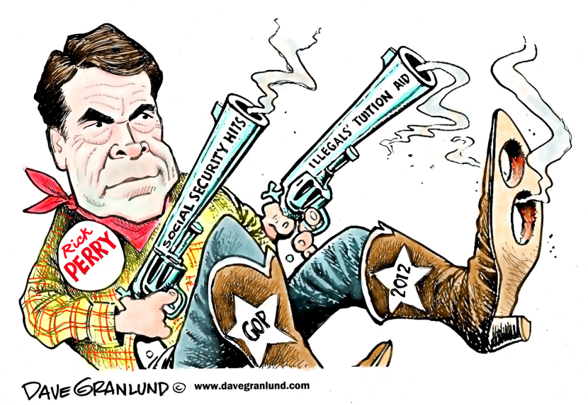 Perry shoots self in foot