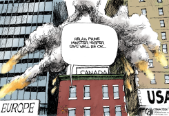 CANADA FIRE by Cam Cardow