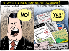 CHRIS CHRISTIE FOR PRESIDENT by Rob Tornoe
