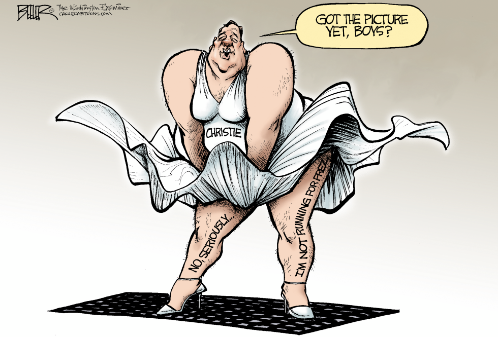  CHRIS CHRISTIE TEASES by Nate Beeler