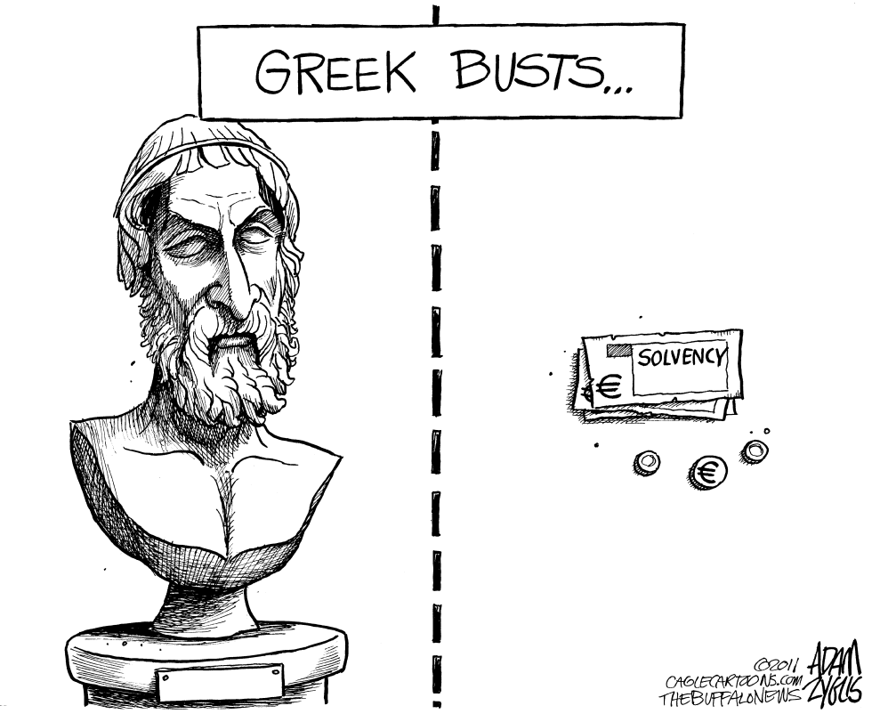  GREEK BUSTS by Adam Zyglis