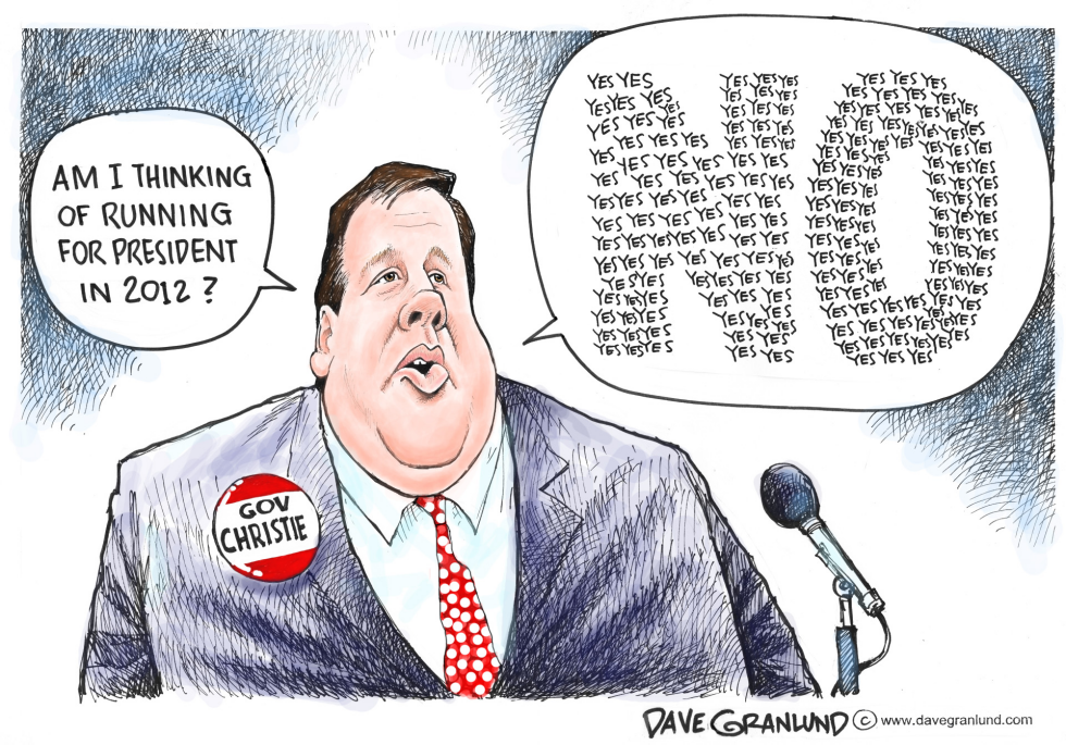  GOV CHRISTIE SAYS NO by Dave Granlund