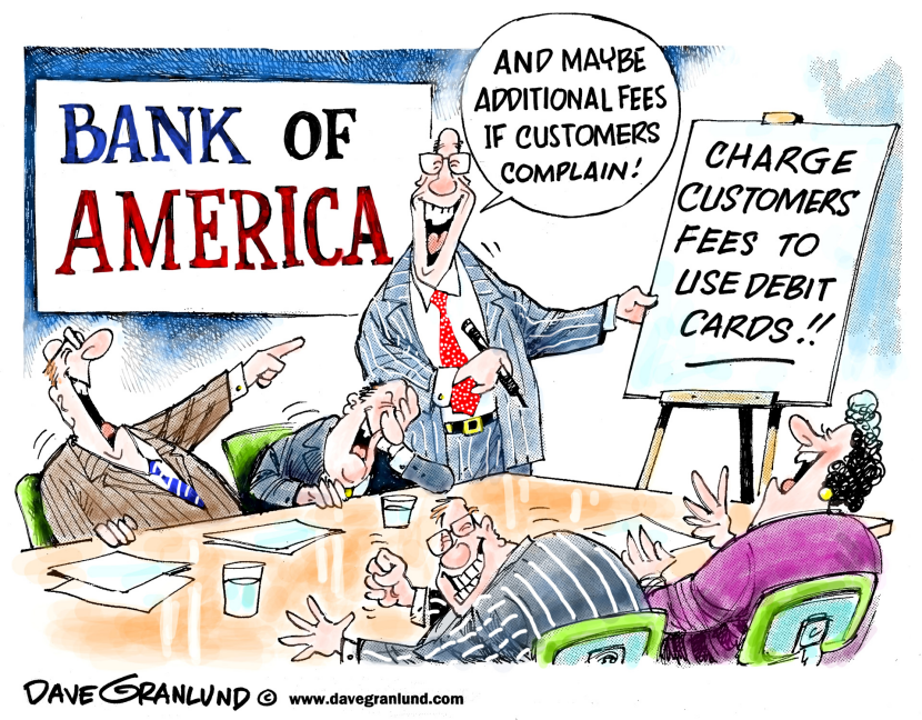 Debit card customer fees