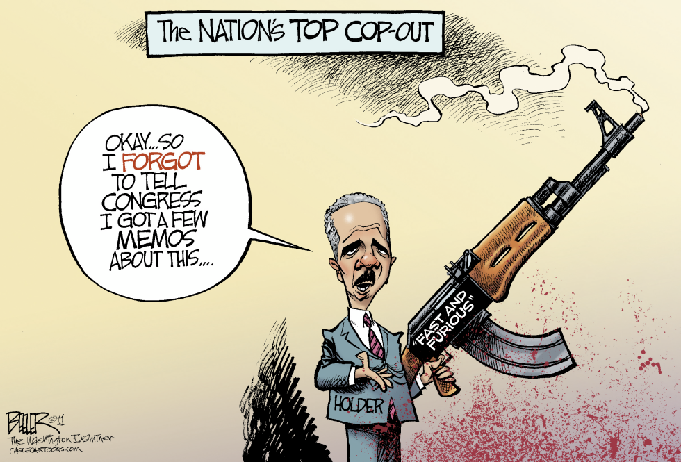  FORGETFUL ERIC HOLDER by Nate Beeler