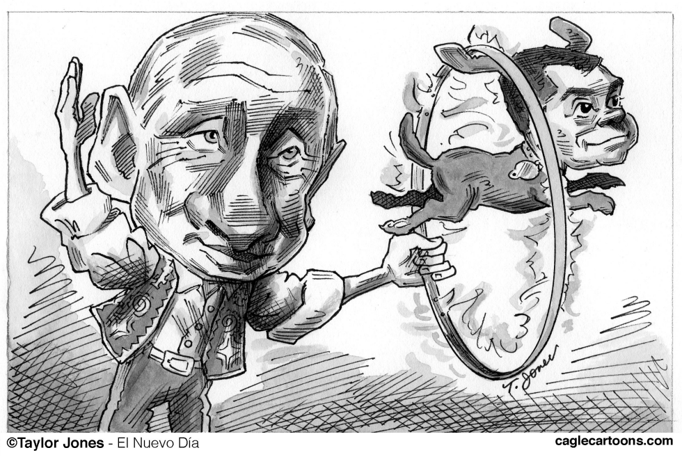Putin y perrito Dmitri