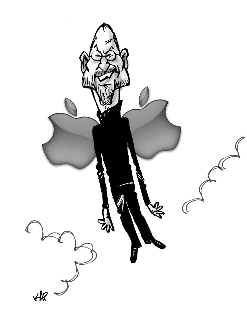 Steve Jobs Grayscale