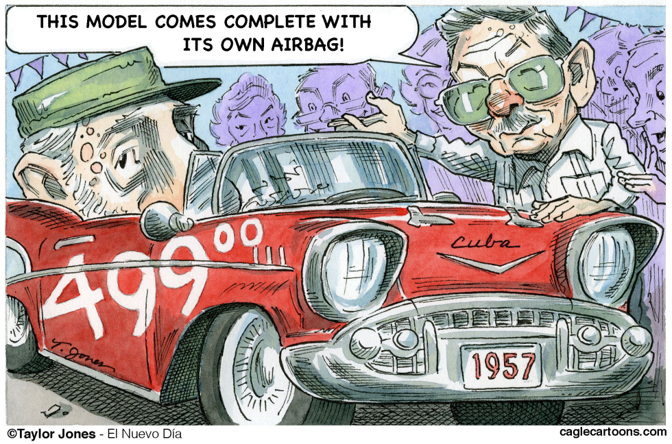 Raul Castro - used car dealer - COLOR