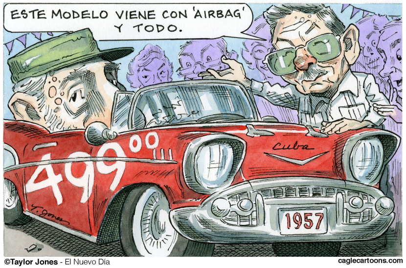 Raúl Castro - vendedor de carros - COLOR