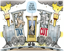 BERNANKES RAILROAD  by John Cole