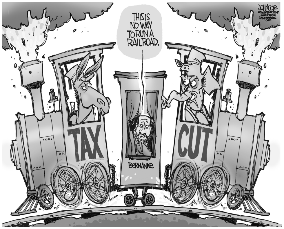 Bernankes railroad BW