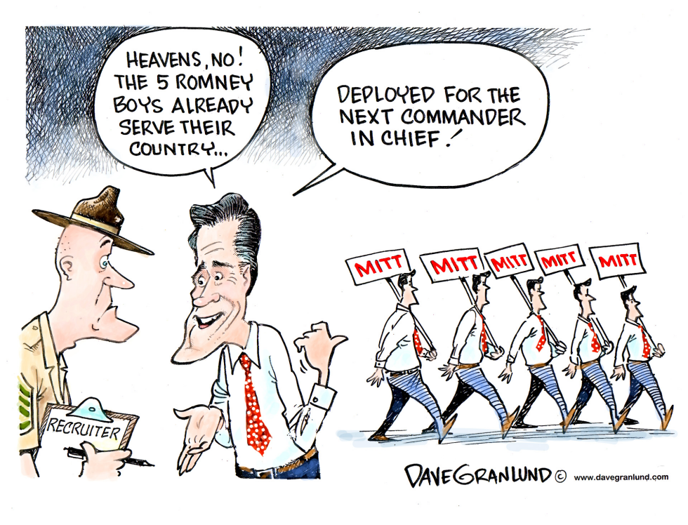 Romney sons and military