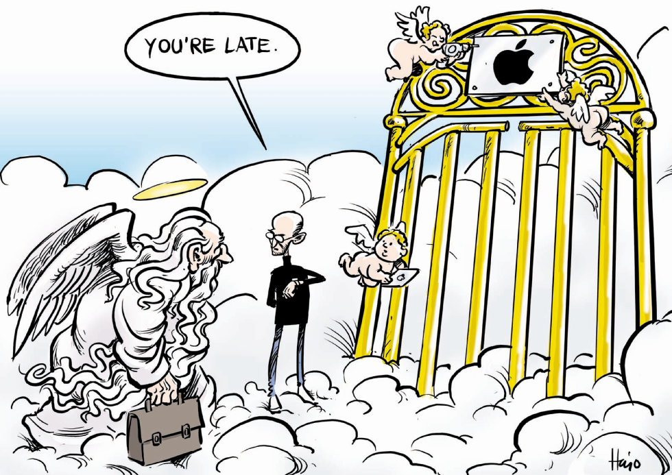 Steve Jobs -after a couple of days COLOR