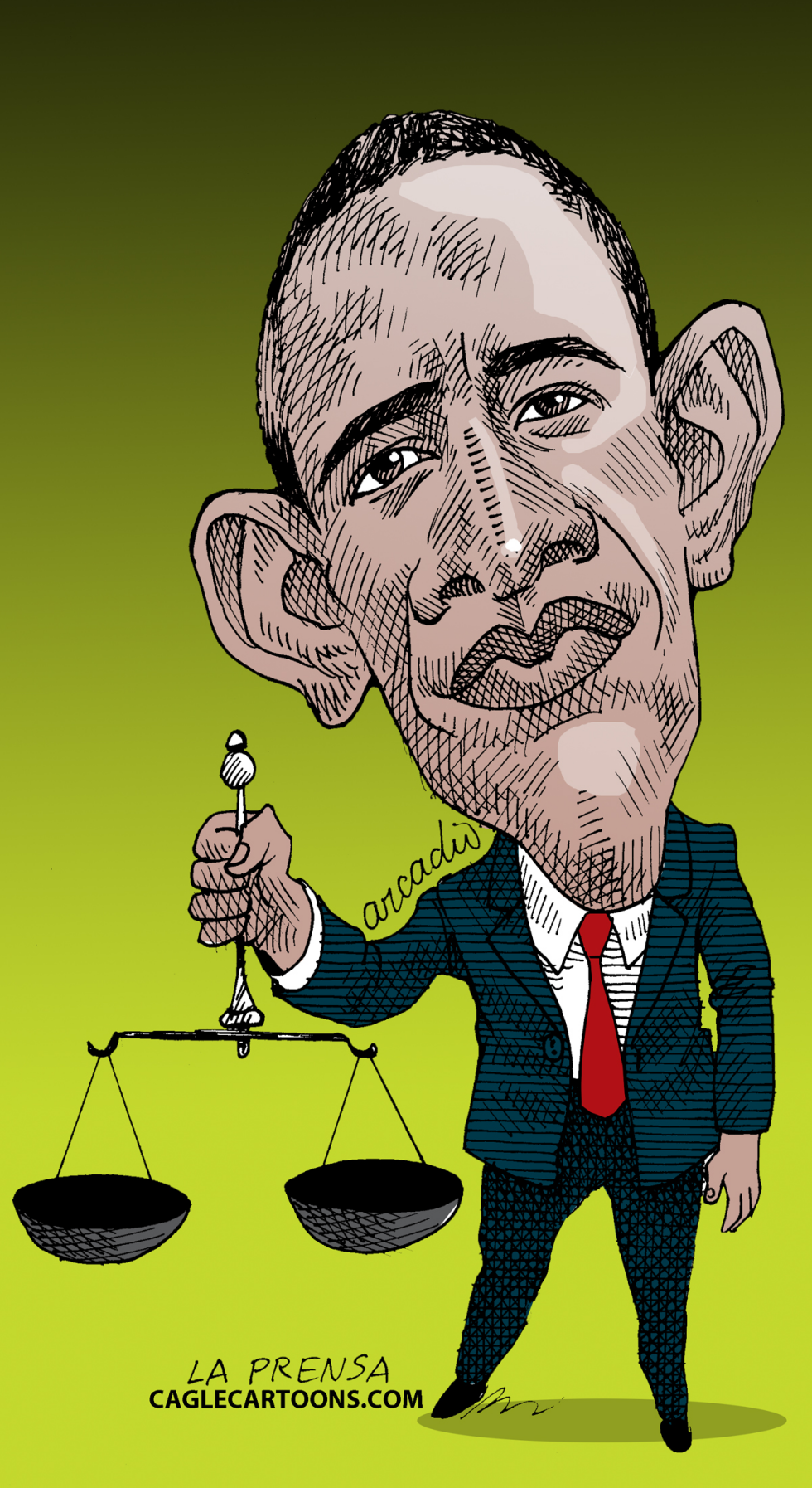  PRESIDENTE BARAK OBAMA B by Arcadio Esquivel