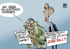 BEGGING FOR SUPPORT OF THE JOBS BILL, by Randy Bish