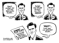 ROMNEY AND HIS MORMON FAITH by Jimmy Margulies