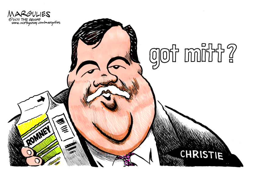 Christie endorses Romney for president color