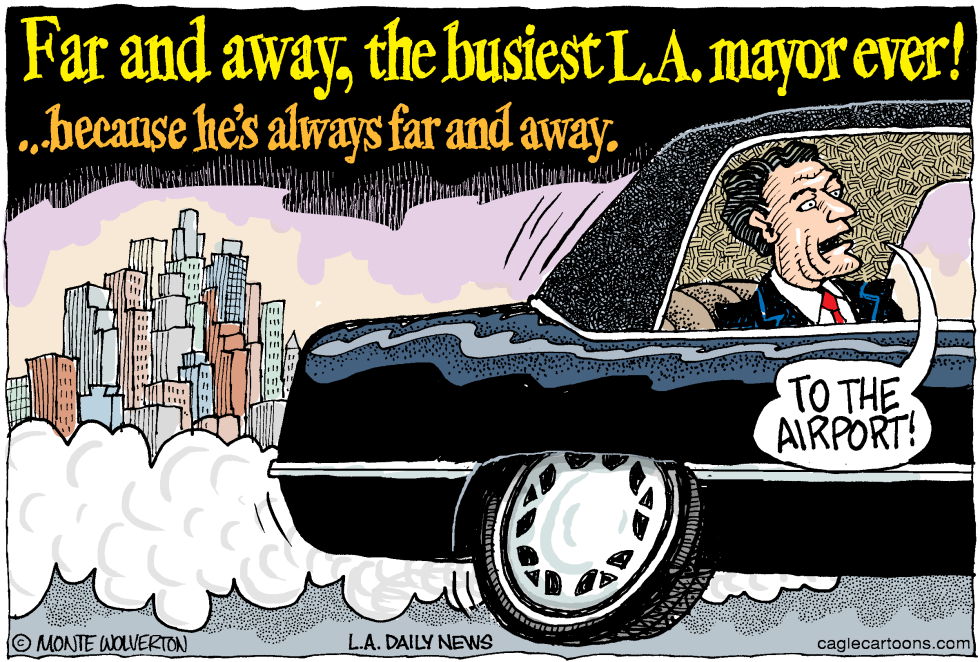 LOCAL-CA Villaraigosa Far and Away COLOR