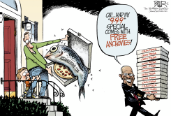 THE PIZZA GUY  by Nate Beeler