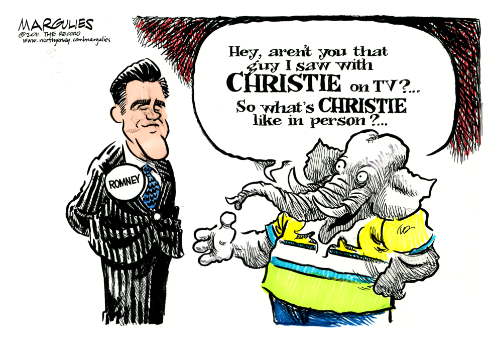 Romney and Christie color