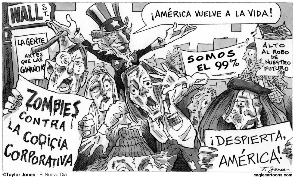 Ocupan los Zombies la Wall Street