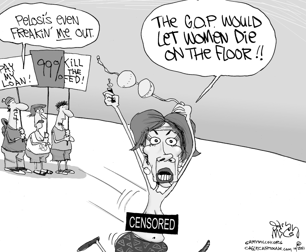 Protester Pelosi