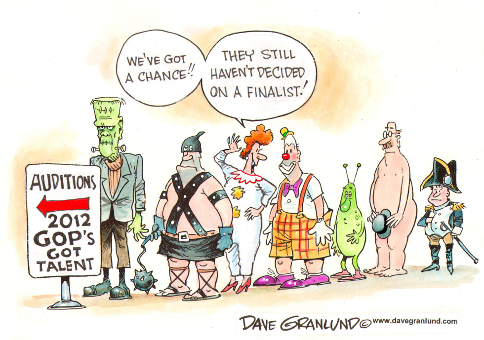  GOP 2012 AUDITIONS by Dave Granlund