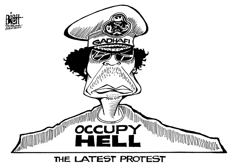 DEATH OF GADHAFI, B/W