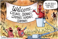 GADHAFI DEAD by Joe Heller