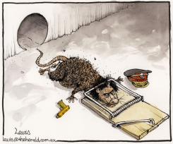 DEATH OF THE DESERT RAT by Peter Lewis