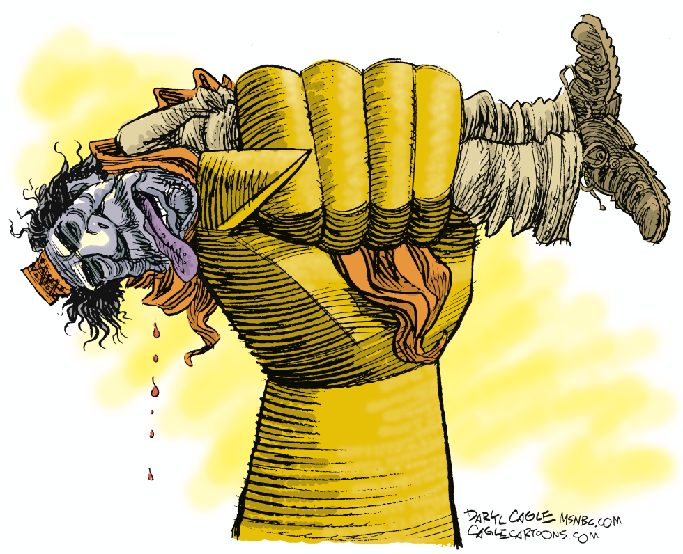  GADHAFI MUERTO  by Daryl Cagle