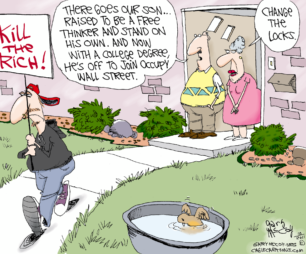 Protester Leaving Home COLOR