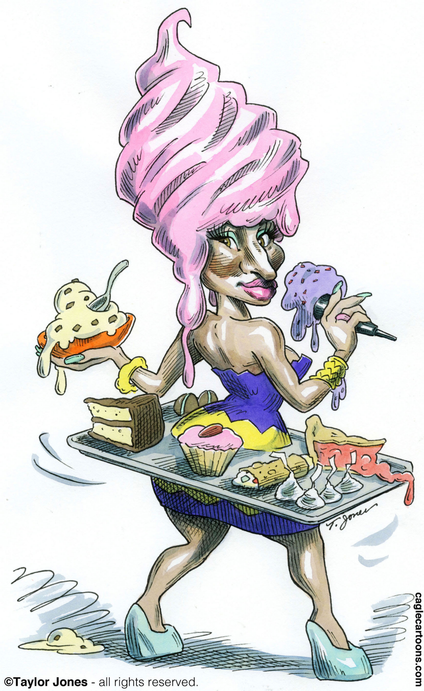 Pop singer Nicki Minaj - COLOR