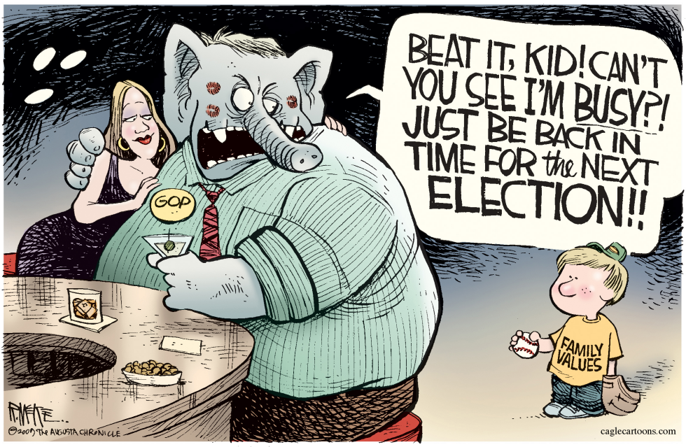  FAMILY VALUES ELECTION by Rick McKee