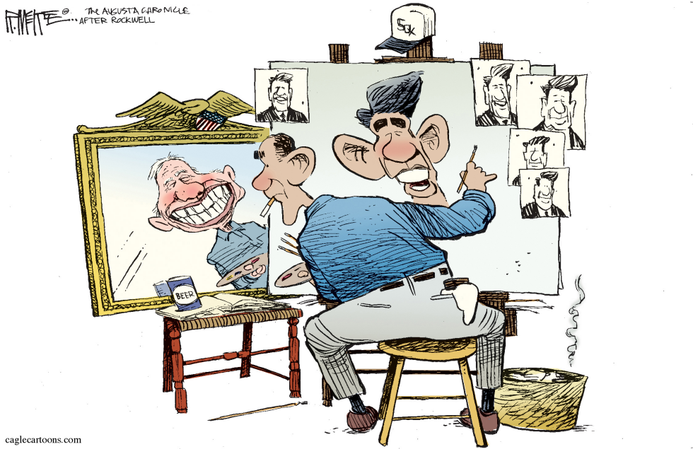 Obamas Self Portrait COLOR