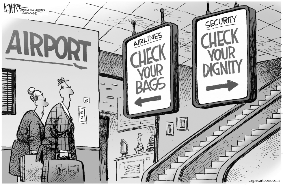  AIRPORT SECURITY by Rick McKee