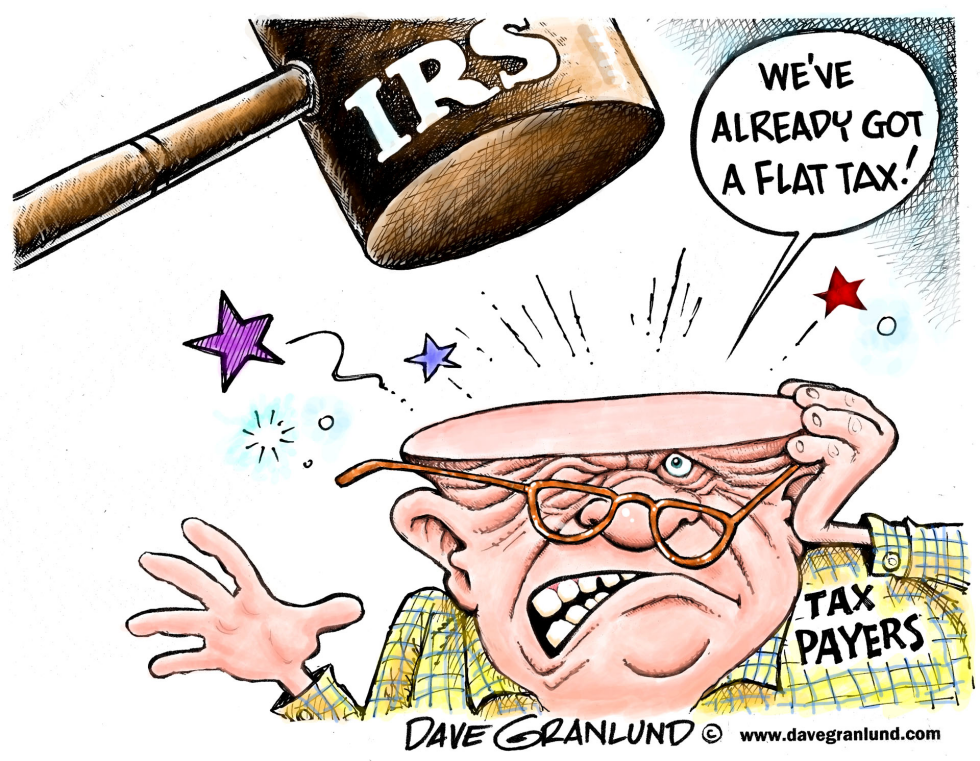  FLAT TAX by Dave Granlund