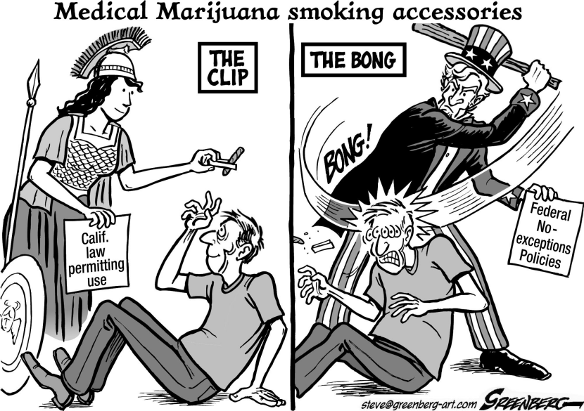 CALIF Medical marijuana bw