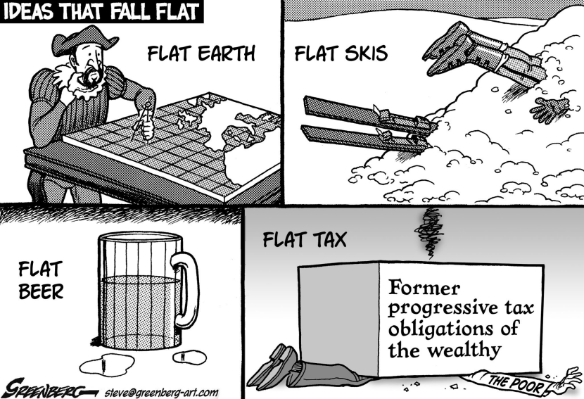 Flat tax bw