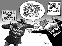 TEA PARTY & OCCUPY by Paresh Nath