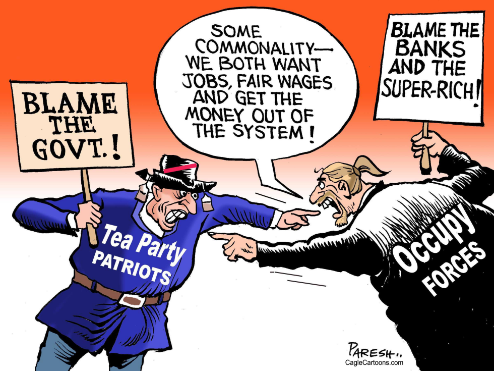 Tea party & Occupy COLOR